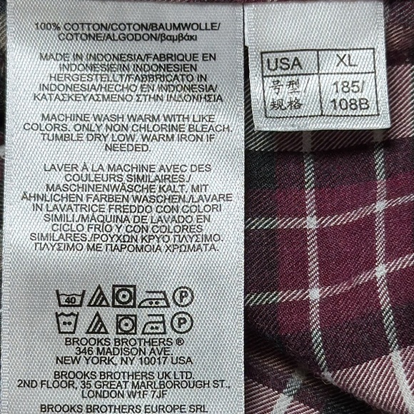 Men’s Brooks Brothers Milano Original Polo Shirt Button Down Cotton Size XL - Picture 9 of 10